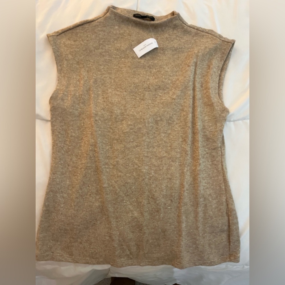 Gold sparkly banana republic shirt. Size medium.